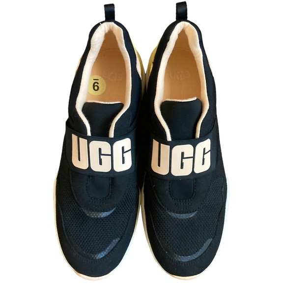 Brand New UGG LA FLEX Athletic Sneaker Shoes Black Peach Fuzz Women’s Size 9 - Picture 15 of 16